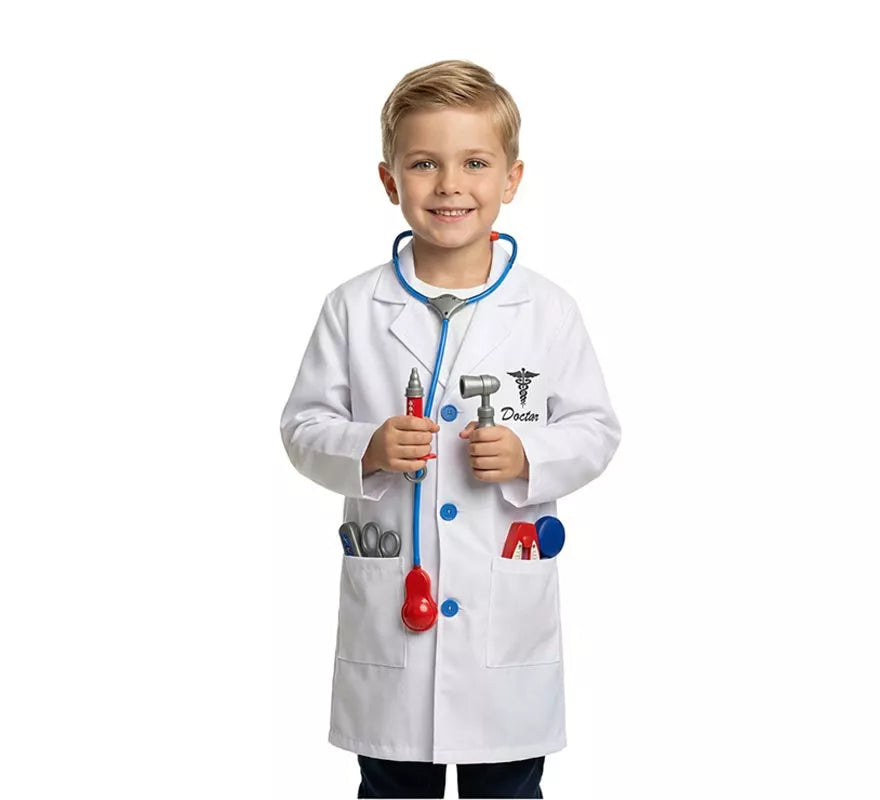 Translation missing: pt-PT.Kit de Médico infantil: Bata con 7 accesorios