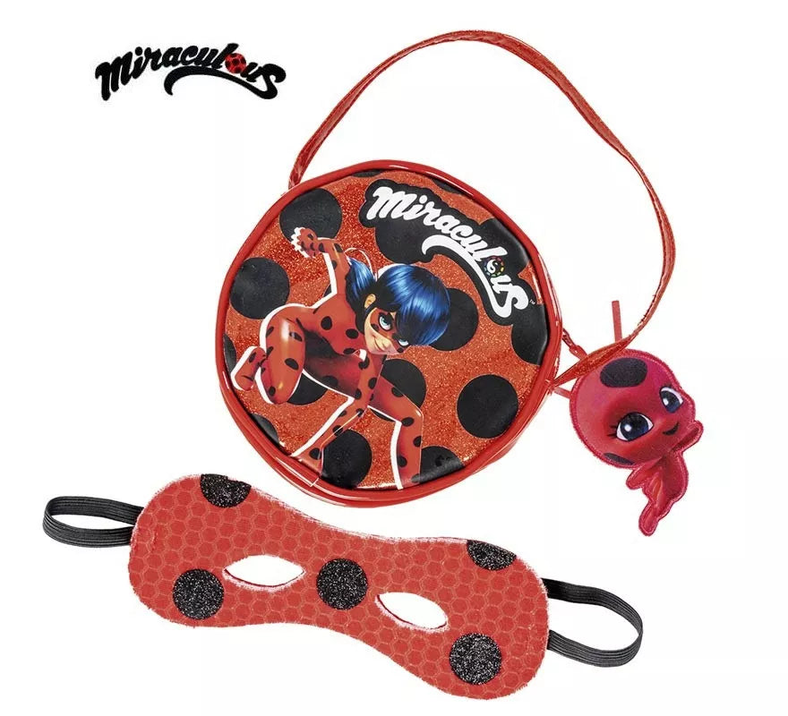 Translation missing: pt-PT.Kit de Miraculous Ladybug infantil: Bolso y antifaz