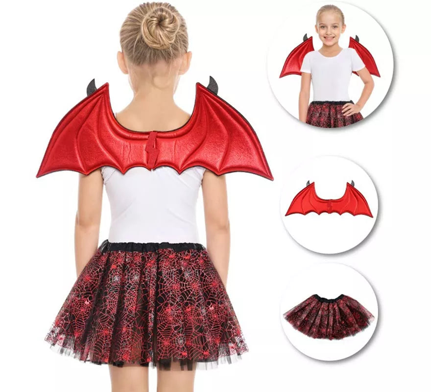 Translation missing: pt-PT.Kit de Murciélago rojo Infantil: Tutú y Alas