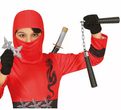 Kit Ninja Infantil: Nunchakus , 2 estrelas e espada