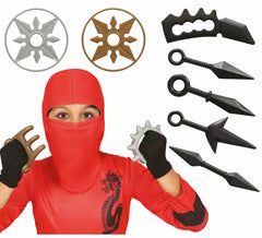 Kit Letal Ninja Infantil: Estrelas, Adagas e Outros