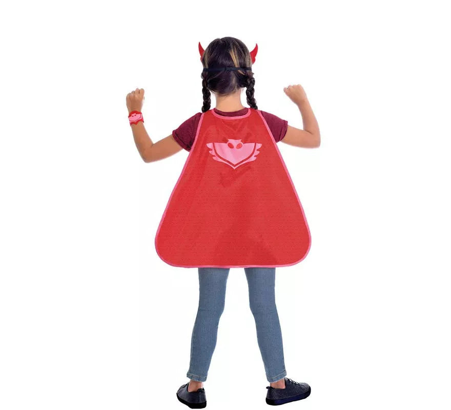 Translation missing: pt-PT.Kit de Owlette de Pj Masks Infantil: Antifaz, capa y pulsera