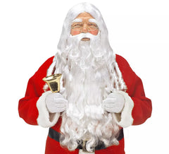 Kit Papai Noel: Peruca, Barba, Bigode e Sobrancelha