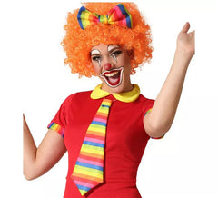 Kit Palhaço Multicolor: Fita de Gravata e Arco