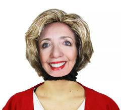 Kit de peruca e máscara de Hillary Clinton