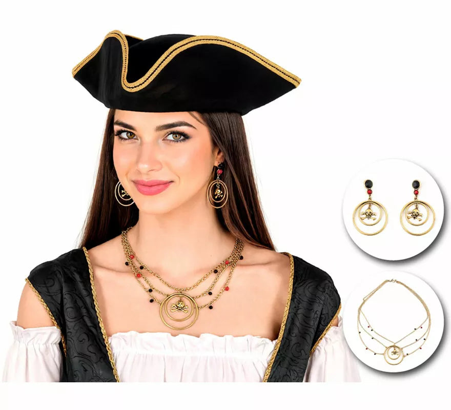 Translation missing: pt-PT.Kit de Pendientes y Collar Pirata