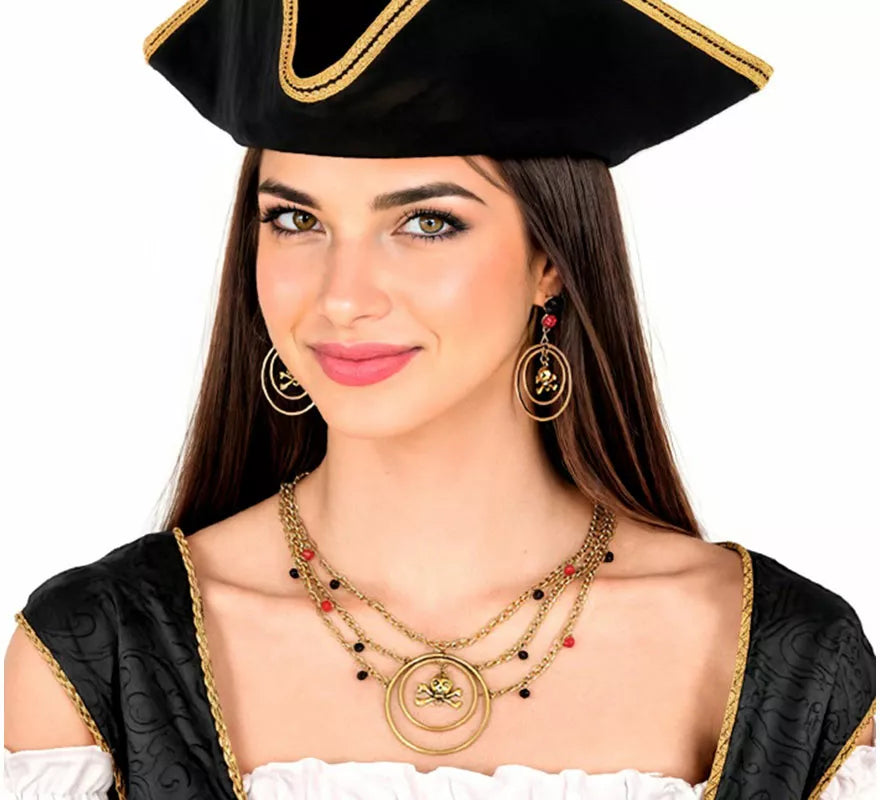 Translation missing: pt-PT.Kit de Pendientes y Collar Pirata