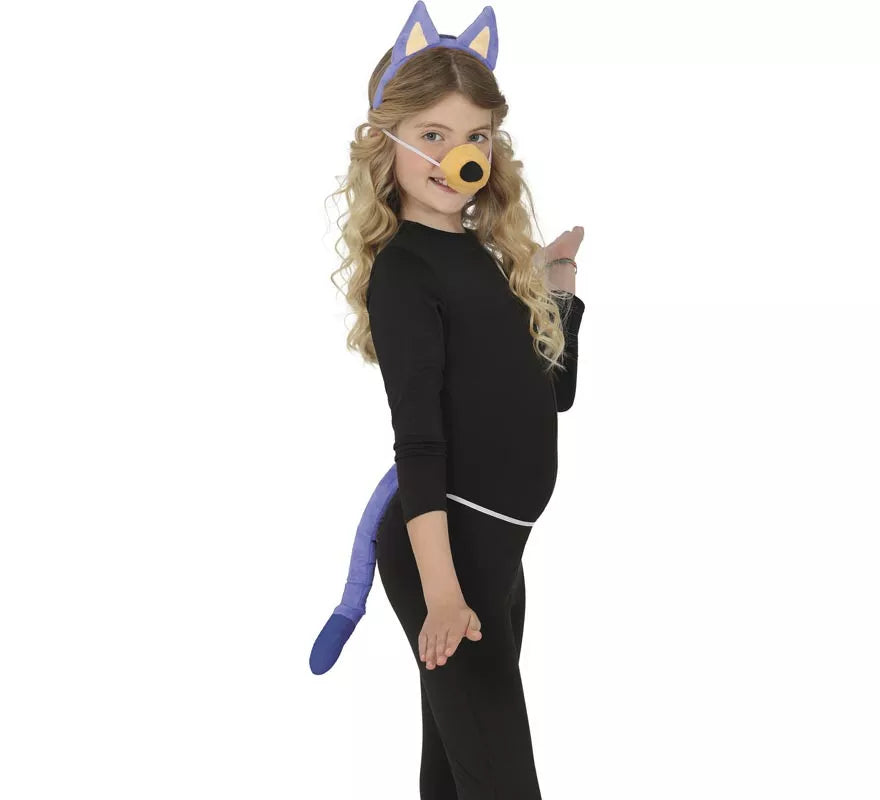 Translation missing: pt-PT.Kit de Perrito azul para niños: cola, orejas y nariz