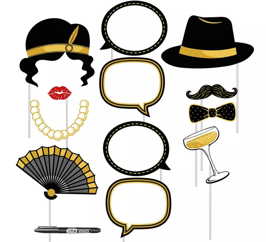 Translation missing: pt-PT.Kit de Photocall Personalizable 12 piezas + rotulador