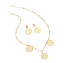 Kit Pirata Dourado: Colar e Brincos