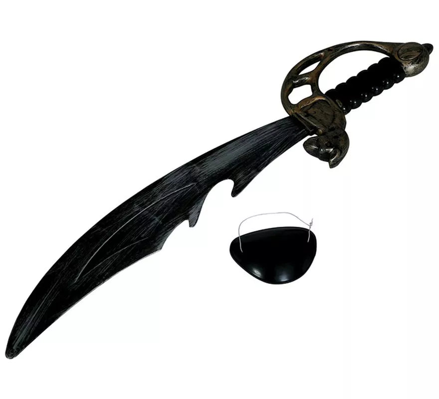 Kit de Pirata: Espada y Parche de 50 cm