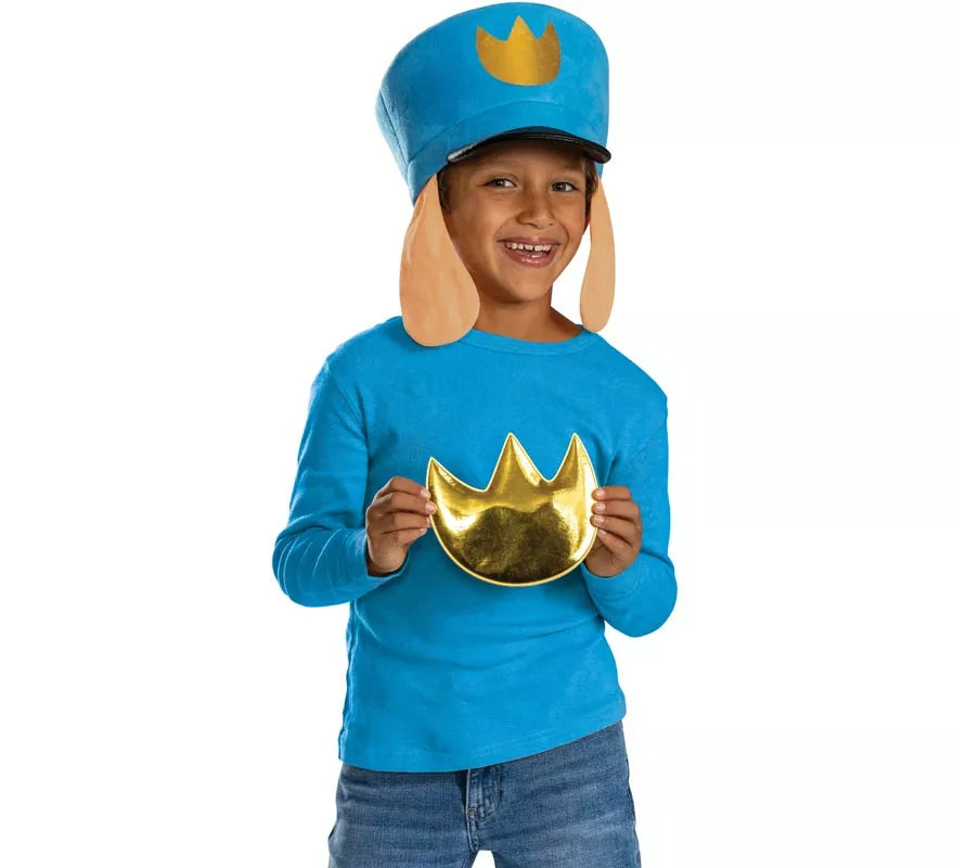 Translation missing: pt-PT.Kit de Policán Dog Man Infantil: Sombrero e Insignia