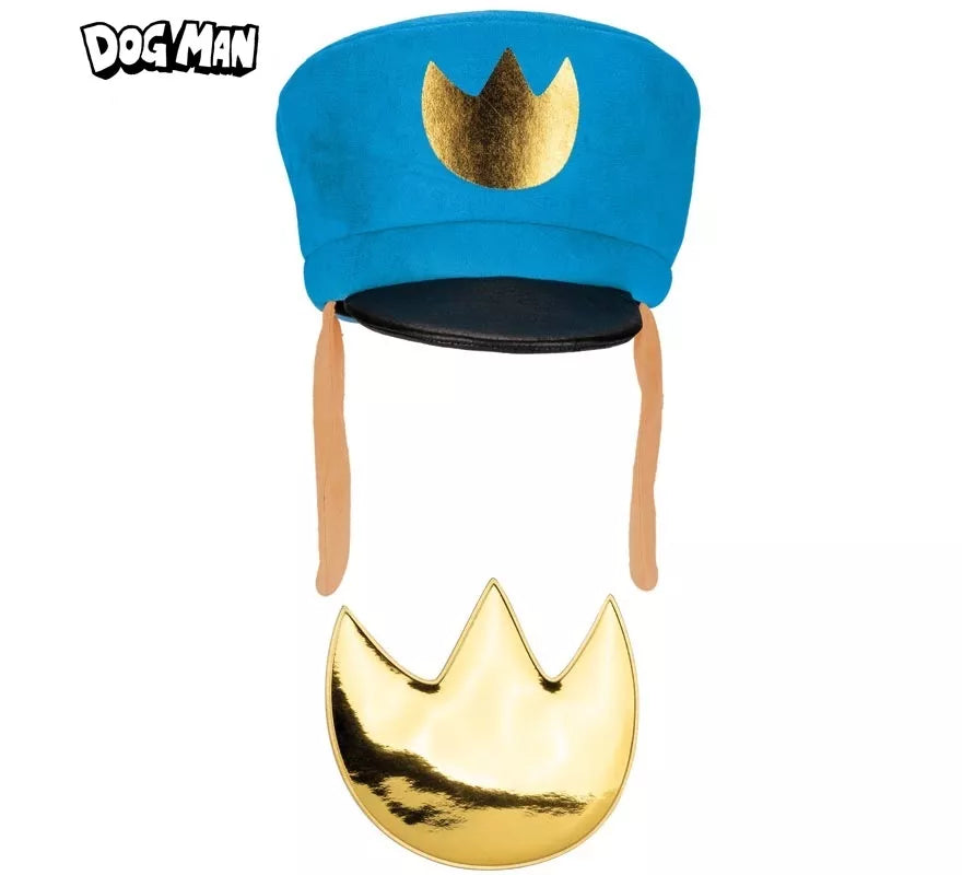 Translation missing: pt-PT.Kit de Policán Dog Man Infantil: Sombrero e Insignia