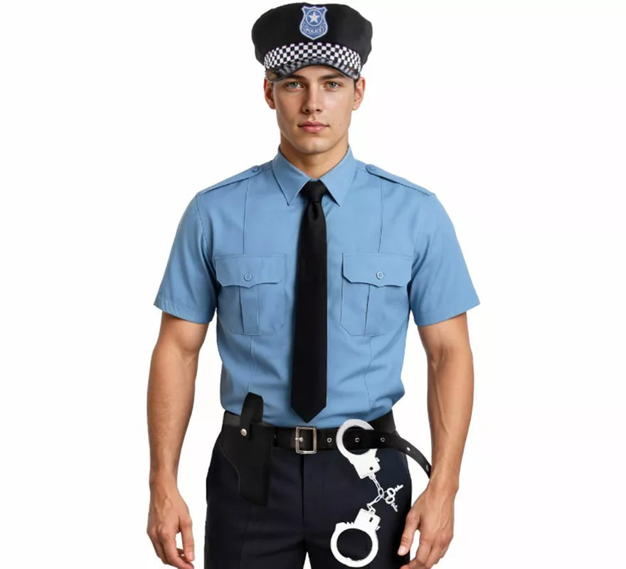 Translation missing: pt-PT.Kit de Policía: Cinturón, Gorra y Esposas
