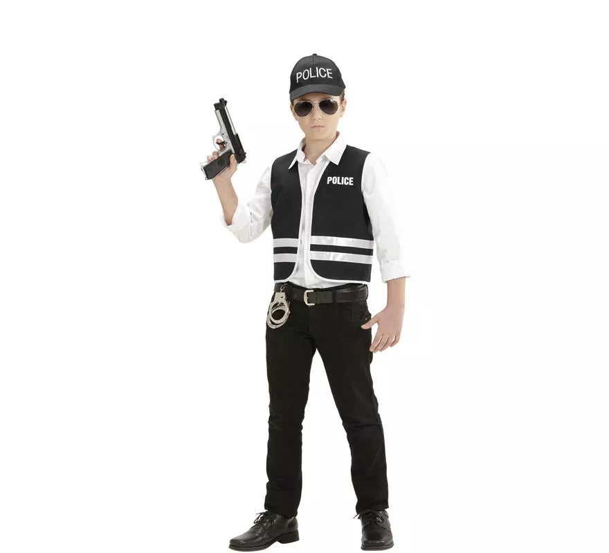 Translation missing: pt-PT.Kit de Policía inglés infantil: Gorro y chaleco