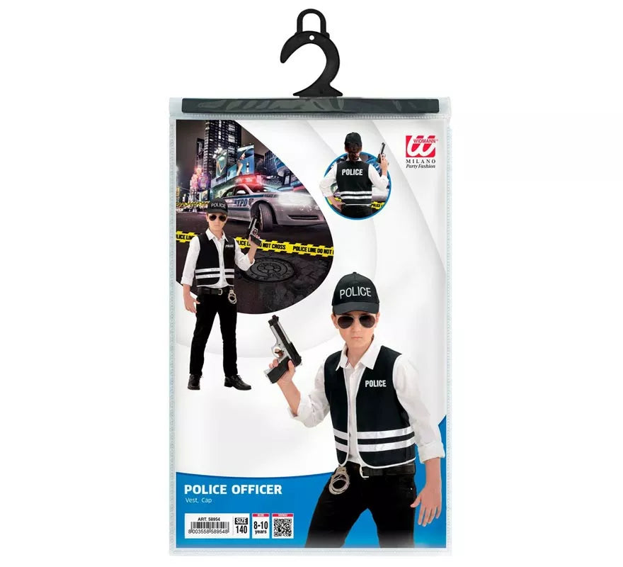 Translation missing: pt-PT.Kit de Policía inglés infantil: Gorro y chaleco
