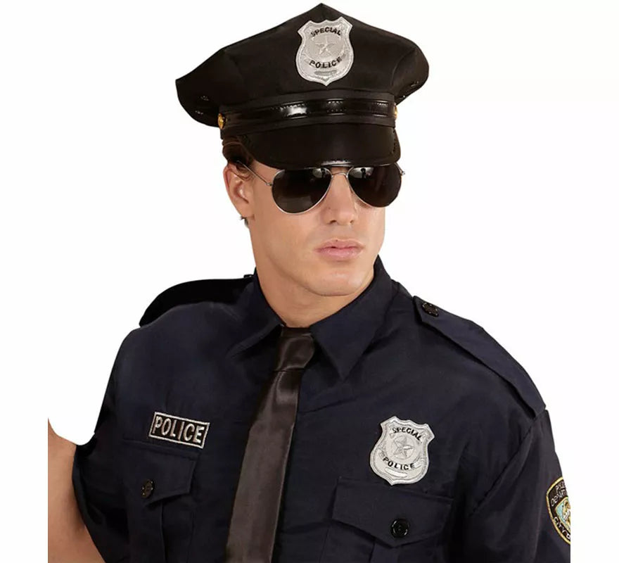 Translation missing: pt-PT.Kit de Policía para adultos: Gorra, Gafas y Placa