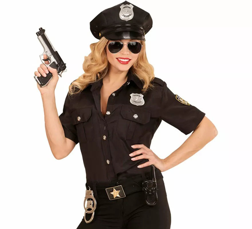 Translation missing: pt-PT.Kit de Policía para adultos: Gorra, Gafas y Placa