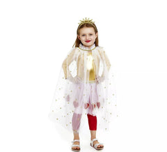 Kit Princesa Corações Infantil: Tutu e capa de coração