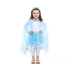 Kit Infantil Princesa de Inverno: Tutu e capa gelada