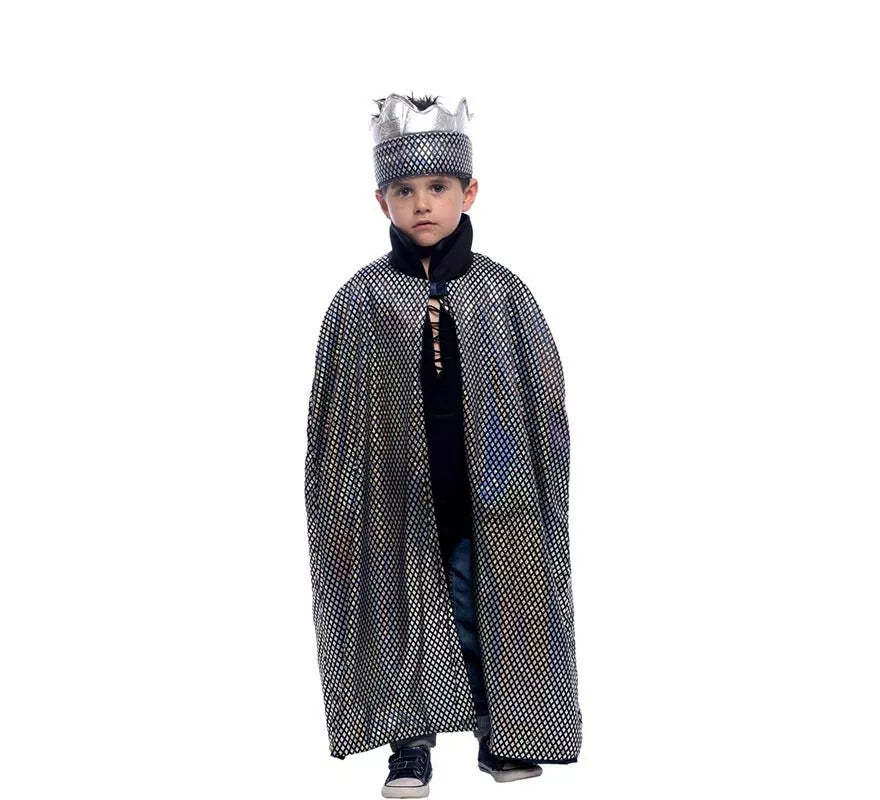 Translation missing: pt-PT.Kit de Rey Medieval infantil: Capa reversible y Corona