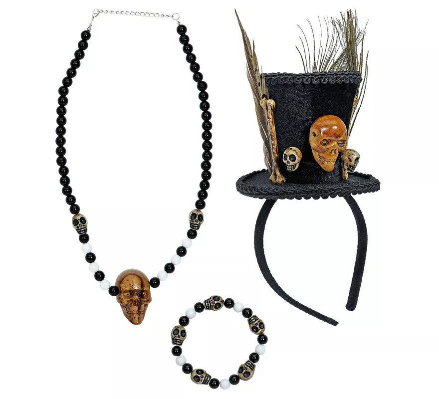 Translation missing: pt-PT.Kit de Sacerdote Vudú: Mini Sombrero, Pulsera y Collar