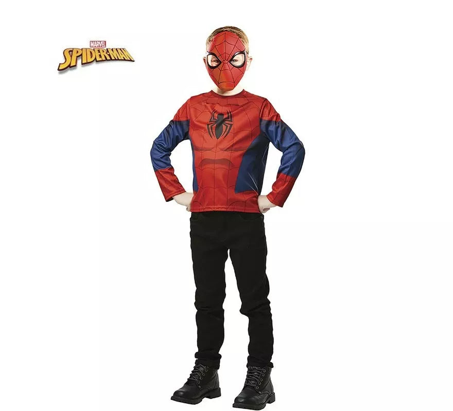 Translation missing: pt-PT.Kit de Spiderman infantil: Top y Máscara