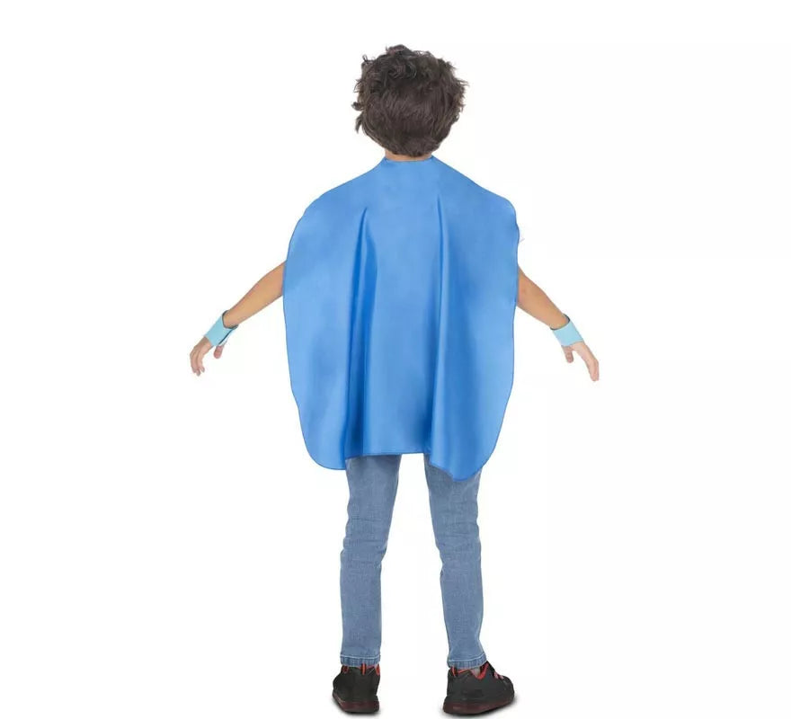 Translation missing: pt-PT.Kit de Superhéroe azul infantil: antifaz, capa y cinturón