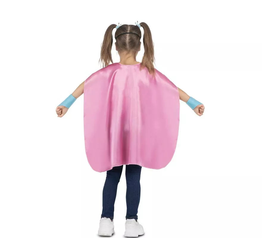 Translation missing: pt-PT.Kit de Superheroína rosa infantil: antifaz, capa y cinturón