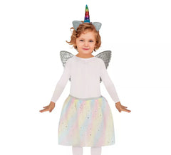 Kit Unicórnio Infantil: Tiara, Asas e Tutu