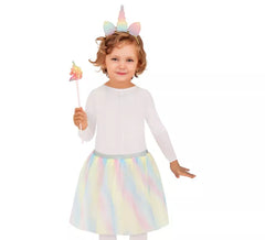 Kit Unicórnio Infantil: Tiara, Varinha e Tutu
