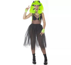Kit Molona Verde Vampira Adulto: Tutu e Peruca