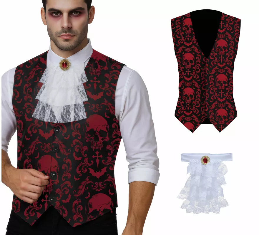 Translation missing: pt-PT.Kit de Vampiro: Chaleco y Pechera para hombre