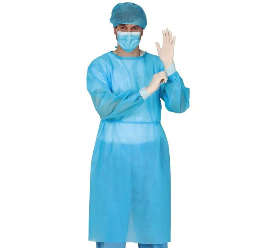 Translation missing: pt-PT.Kit Doctor Cirujano para Hombre: Bata, Gorro, Mascarilla y Guantes