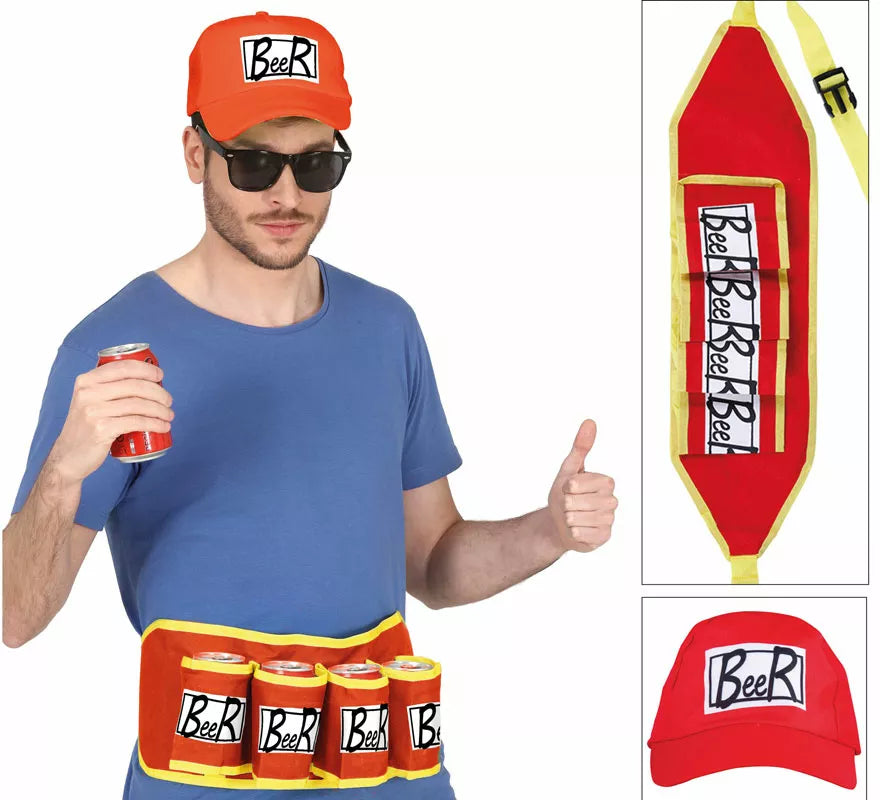 Translation missing: pt-PT.Kit Fiesta de la Cerveza: Gorra y Cinturón Porta Cervezas