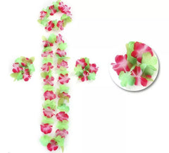 Kit Havaí Cor Salmão: Colar, Pulseiras e Cocar