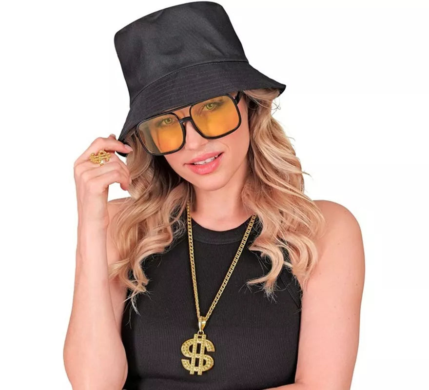 Translation missing: pt-PT.Kit Hip Hop Años 90: Sombrero, Gafas, Collar y Anillo