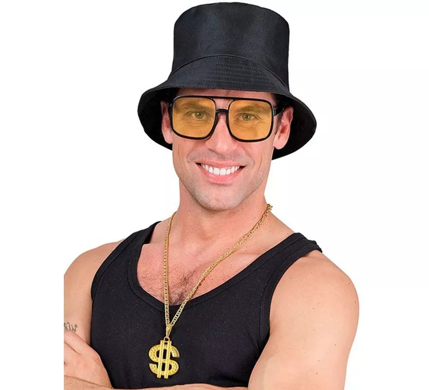 Translation missing: pt-PT.Kit Hip Hop Años 90: Sombrero, Gafas, Collar y Anillo