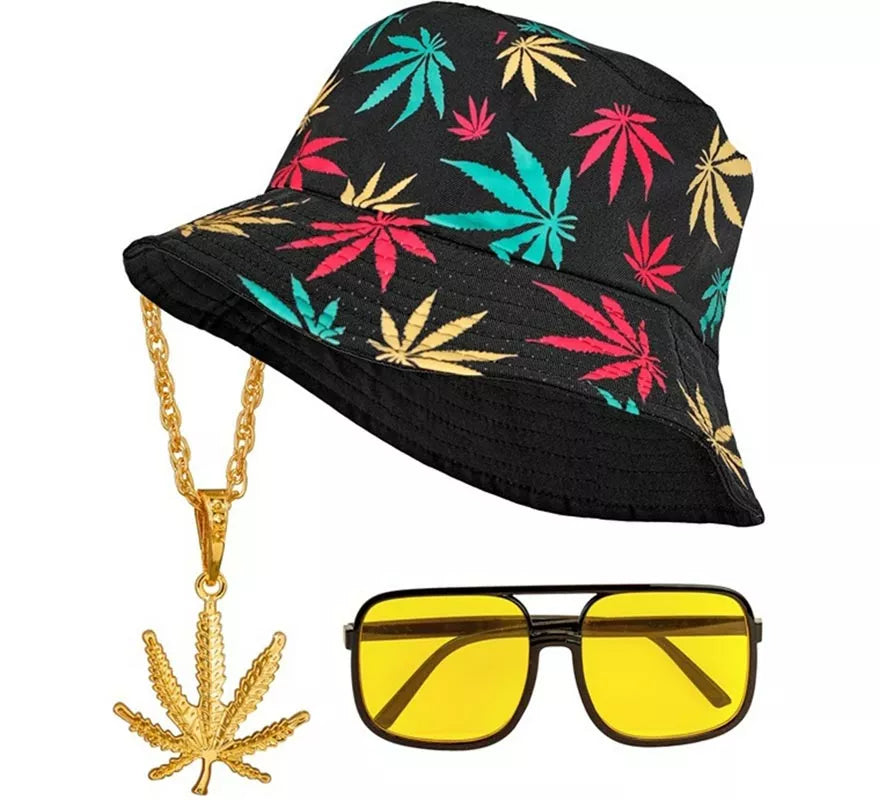 Translation missing: pt-PT.Kit Hip Hop Años 90: Sombrero, Gafas y Collar