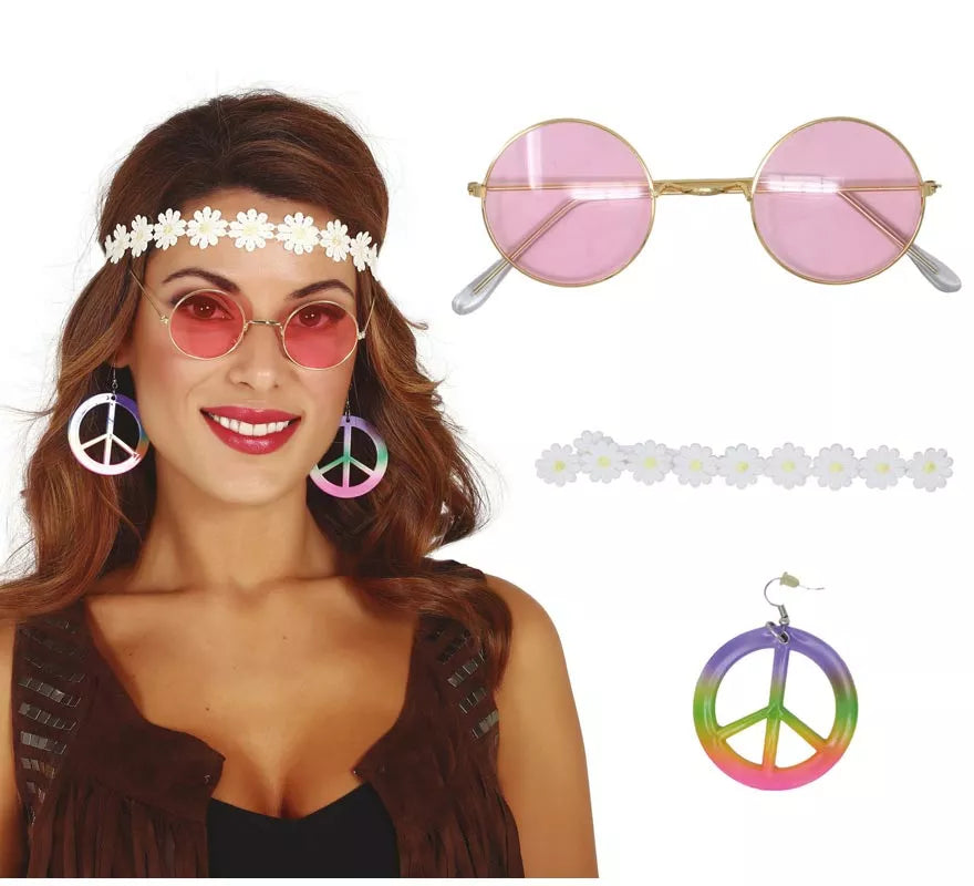 Translation missing: pt-PT.Kit Hippie: Cinta, Gafas y Pendientes