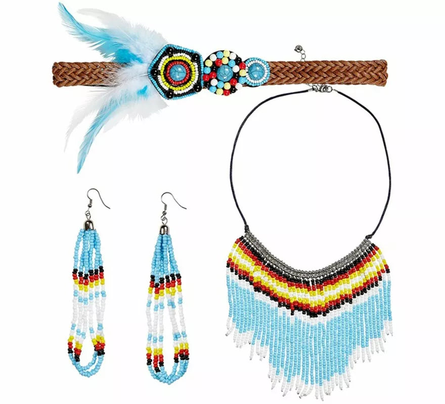 Translation missing: pt-PT.Kit India Nativa: Collar, Pendientes y Cinta