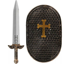 Kit medieval: Espada e Escudo