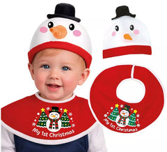O meu primeiro kit de boneco de neve de Natal para bebé