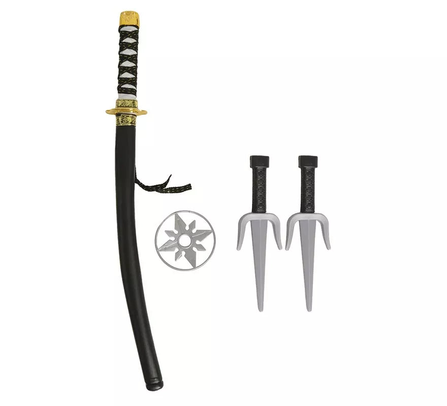 Translation missing: pt-PT.Kit Ninja: Sable, 2 Cuchillos y Estrella