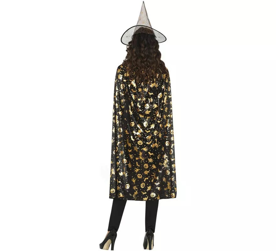 Translation missing: pt-PT.Kit o Disfraz de Bruja: Gorro y Capa 110 cm