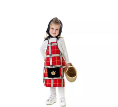 Kit ou Fato Xadrez Vermelho Chestañera para menina