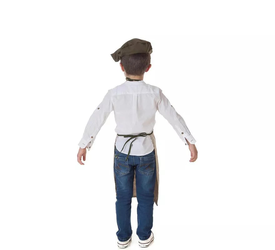 Translation missing: pt-PT.Kit o Disfraz de Castañero Beige Hojas-Castaña para niño