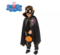 Kit Peppa Pig infantil: Máscara, capa e bolsa