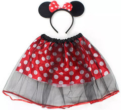 Kit de ratinho de desenho animado: tutu e tiara