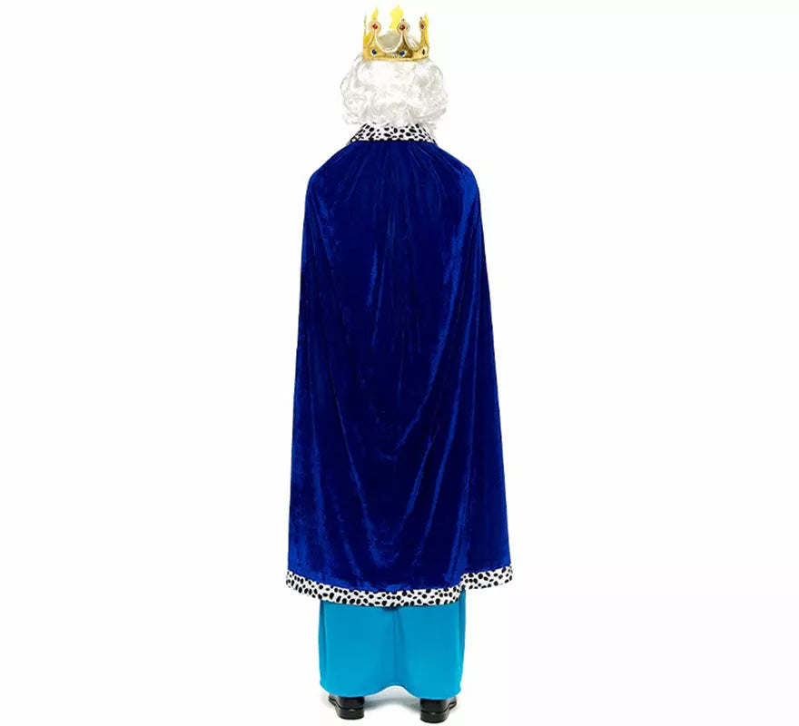 Translation missing: pt-PT.Kit Rey Mago azul adulto: Capa y Corona